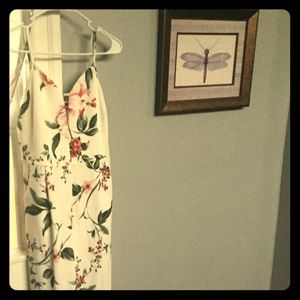 Women’s Size Large Floral pant jumpsuit romper